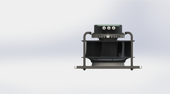 Ketahanan suhu tinggi 60°C IP54 dengan bilah 250mm EC Fan