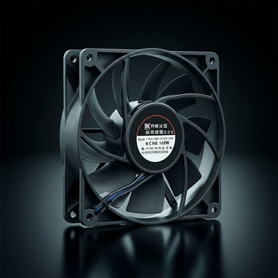 Kekuatan pisau 175mm 102W resistensi suhu tinggi 60°C EC Axial Fan