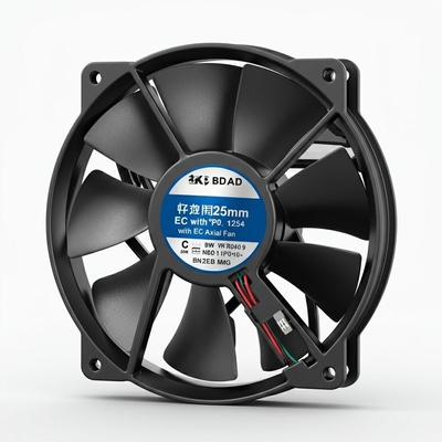 Blade 225mm tahan suhu tinggi 60°C dengan IP54 EC Axial Fan