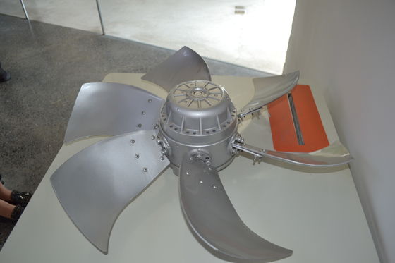 560mm Aluminium Alloy Blade External Rotor Axial Flow Fan Untuk Ventilasi Knalpot