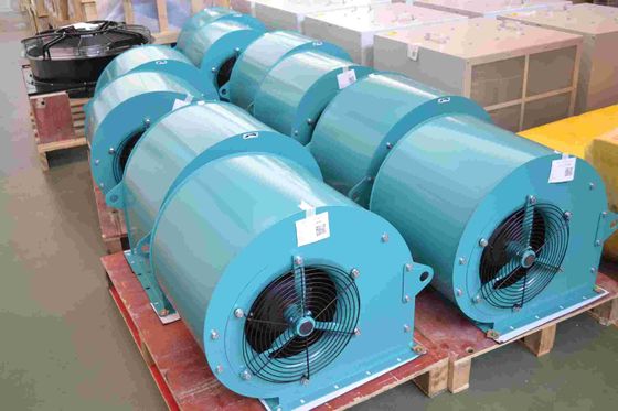 Fase Tunggal 1085rpm Kipas Sentrifugal Maju Inlet Ganda Dengan Blade 9 Inch