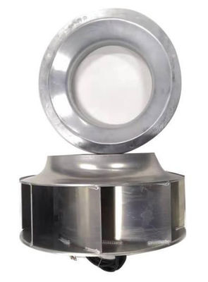 2940 rpm 220mm Kipas Sentrifugal Mundur Impeller Baja Galvanis Maju