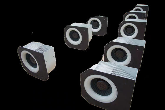 355mm Kipas Sentrifugal Inlet Tunggal Dengan AC 6 Tiang Motor Rotor Eksternal Tiga Fasa