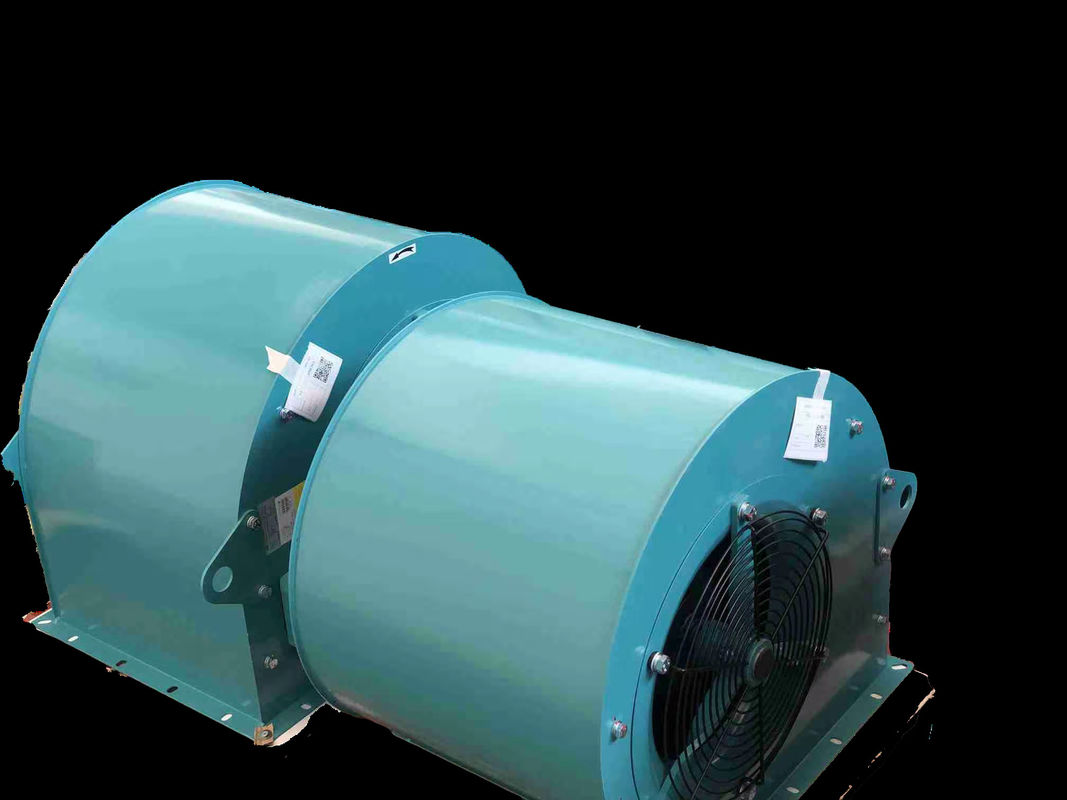Tiga Fase 4 Tiang Kipas Sentrifugal Inlet Ganda 280mm Blade Motor Rotor Eksternal